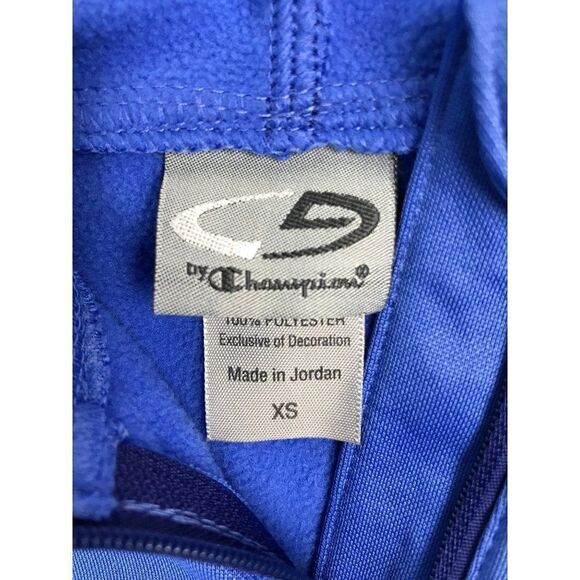 Champion Kids Blue Zip Front Hooded Jacket Size X-Small NWT - Picture 6 of 7